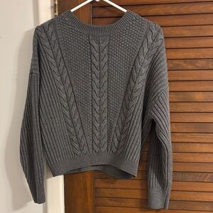 Tommy Hilfiger Charcoal Cable Knit Sweater